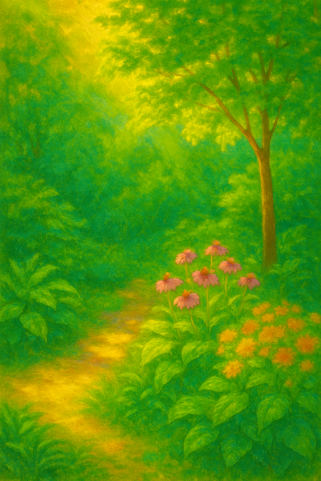 Forest Therapy in the garden.