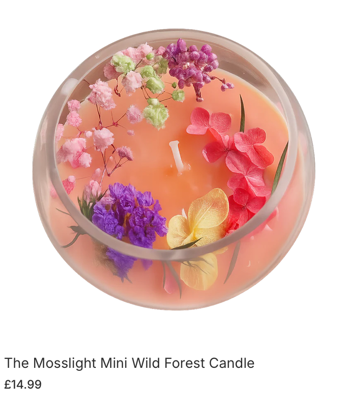 The Mosslight Mini Wild Forest Candle